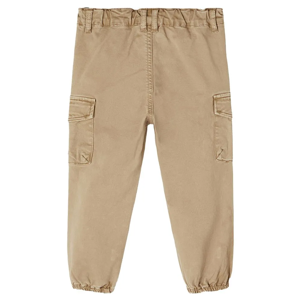 NAME IT Pantalon Cargo Garçon - Taille Mi-Haute, Poches Multiples - 98% Coton Stretch Confortable