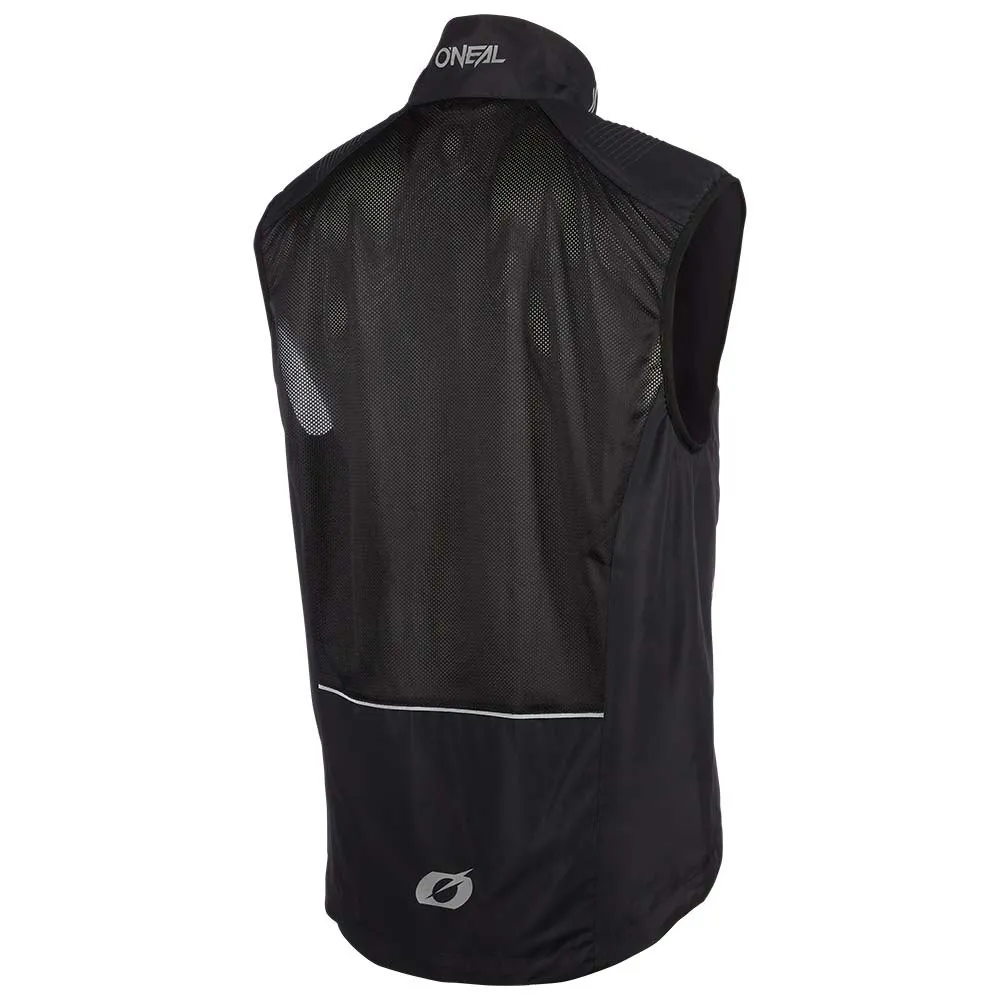 Gilet Mtb ONEAL Vest V.23 Uomo - Giacca Antipioggia Per Ciclismo Mountain Bike, Nero, 100% Poliestere