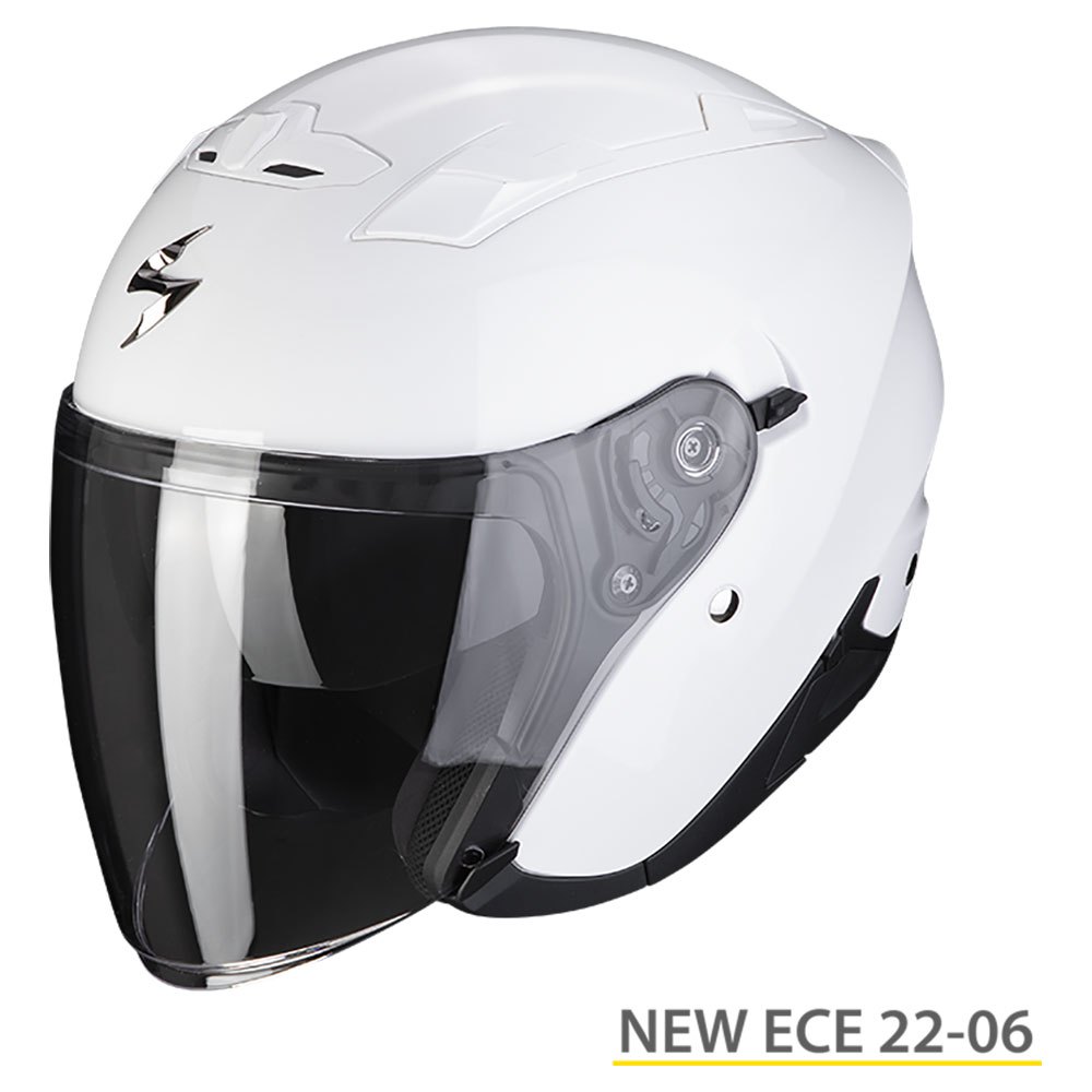 Scorpion オープンフェイスヘルメット EXO-230 Solid 白| Motardinn
