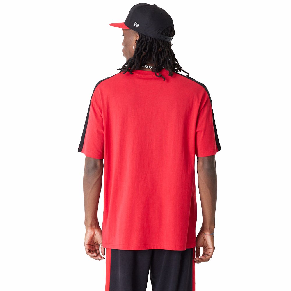 New era NBA Colour Block OS Chicago Bulls short sleeve T-shirt