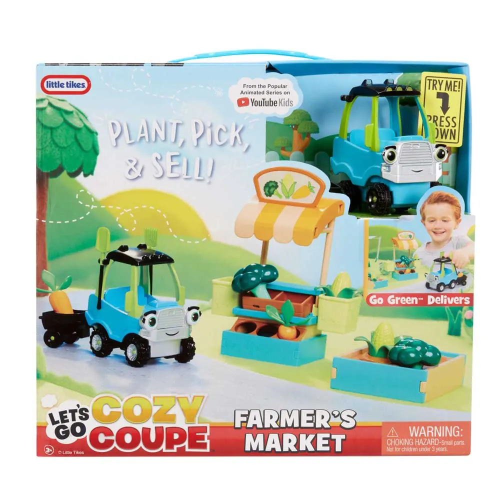 Little tikes Let'S Go Cozy Coupe™ Farmers Market W/Go Green| Kidinn
