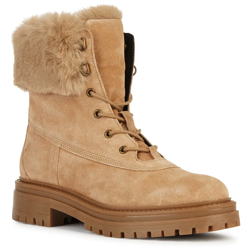 Geox Fille Iridea Mocassin - Chaussures Confortables Et Respirantes Cuir Velours