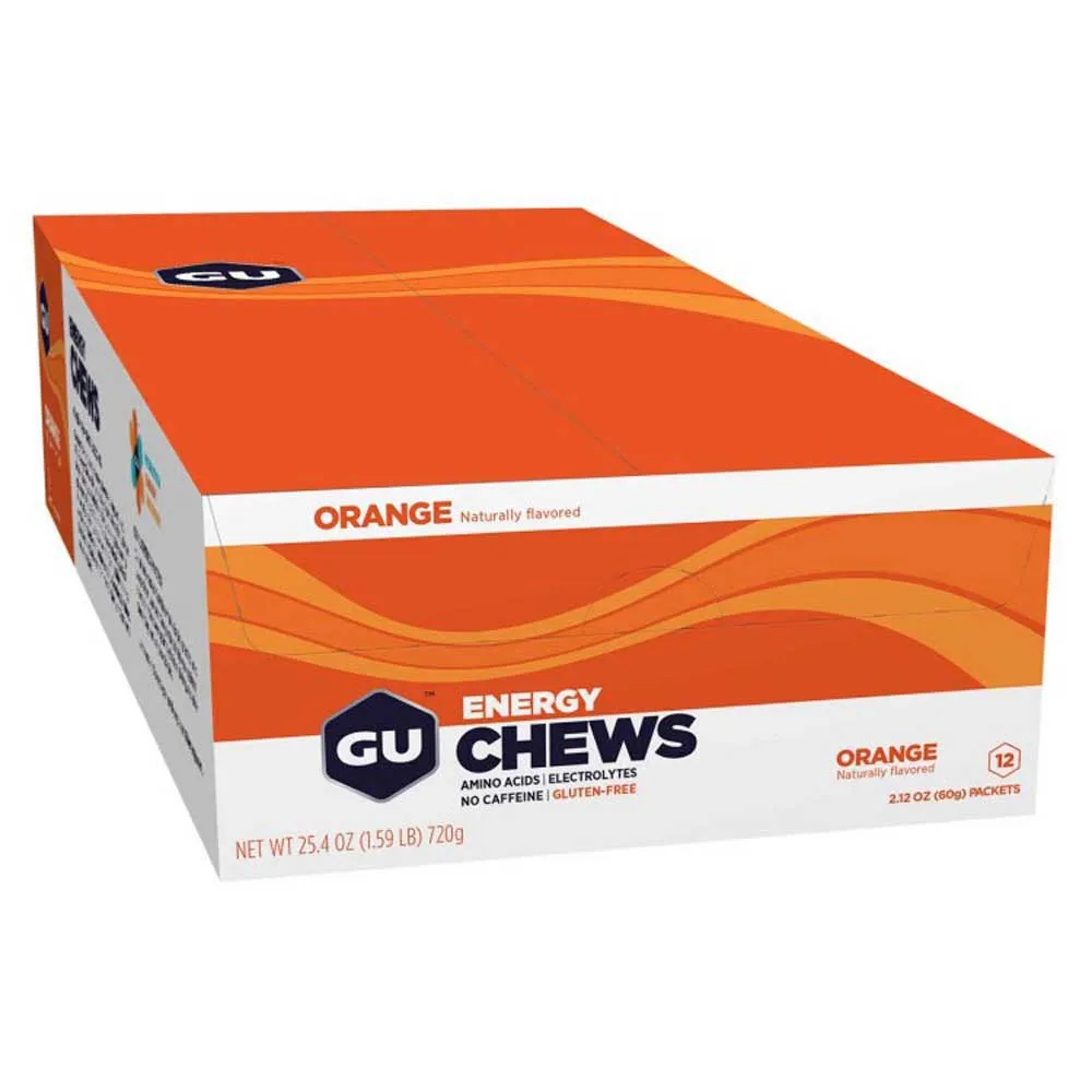 GU Masticables Energéticos Energy Chews Orange 12 12 Unidades Bikeinn