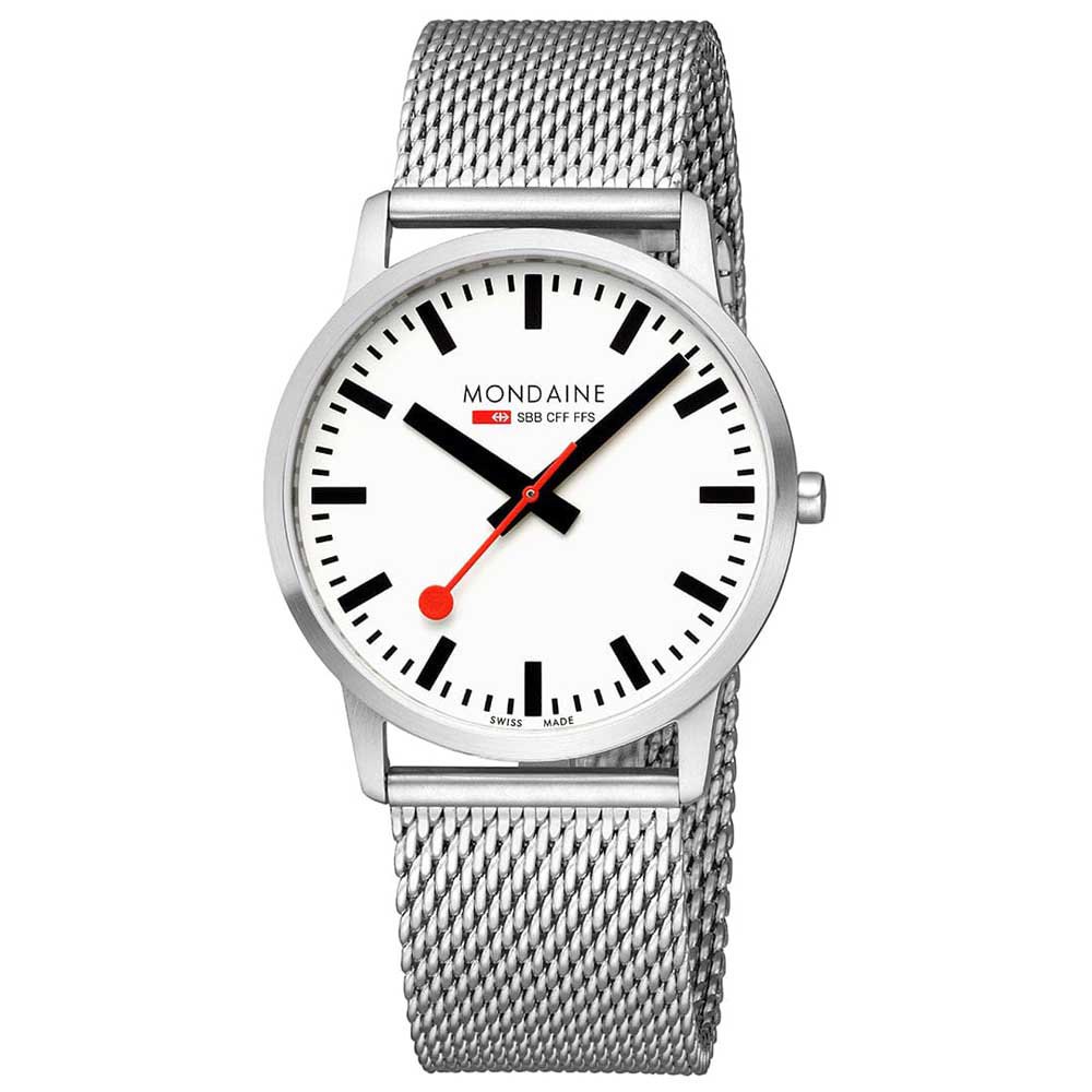 Mondaine 腕時計 Simply Elegant 40 Mm 銀 Dressinn