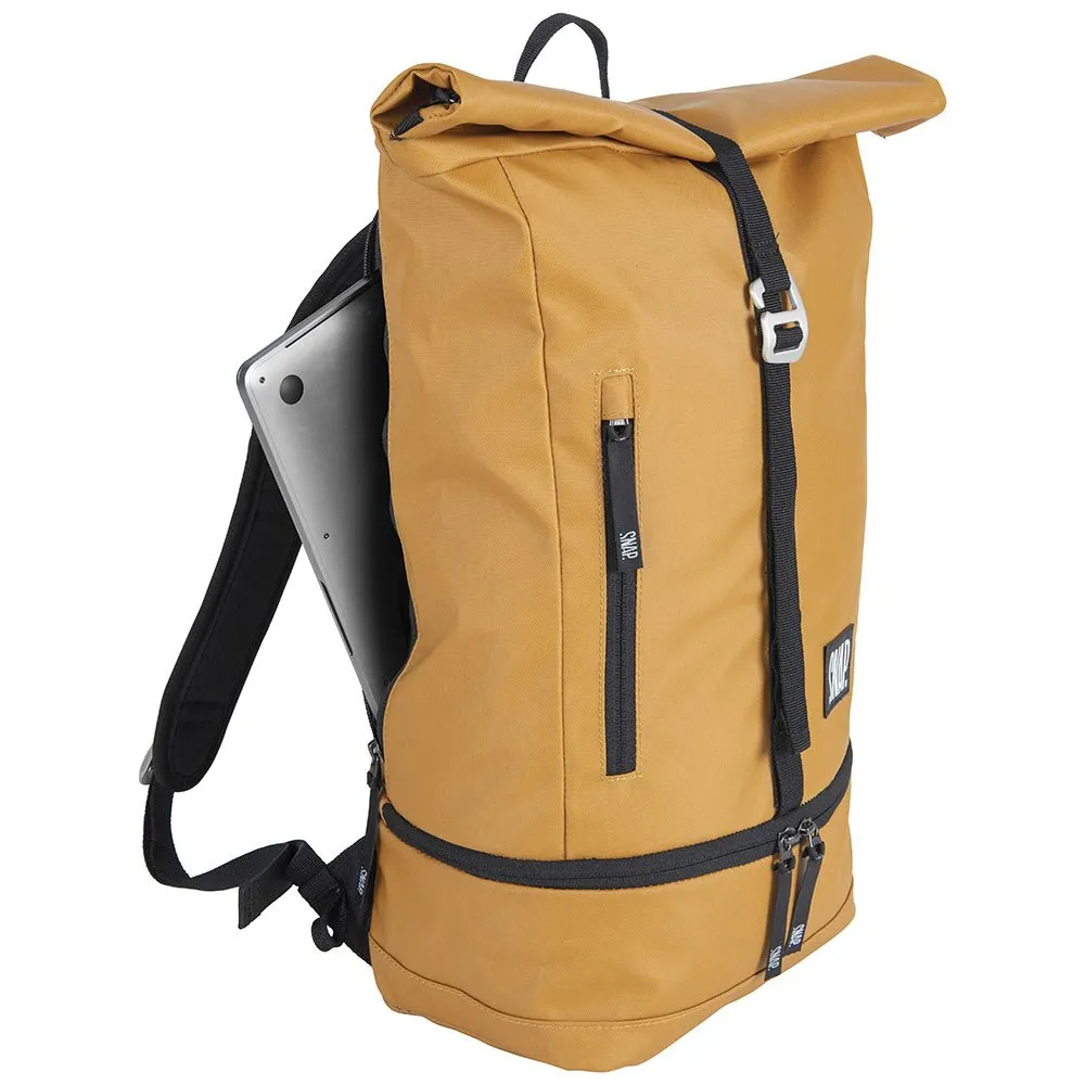 Stretch Backpack Snap Snap climbing Roll Top 17L backpack Yellow | Trekkinn