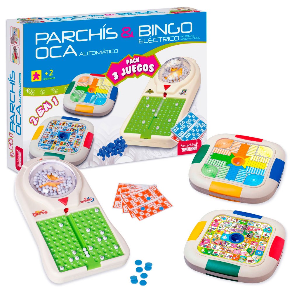 Of 3 Games: Electric Bingo. Parcheesi. Goose And Parcheesi Clear| Kidinn