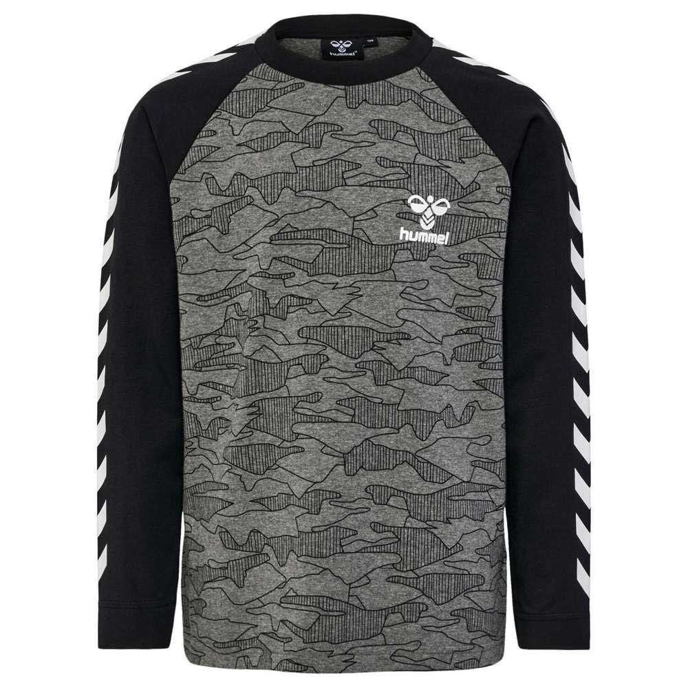 T-Shirt Dressinn Mountain Sleeve Long | Hummel Grey