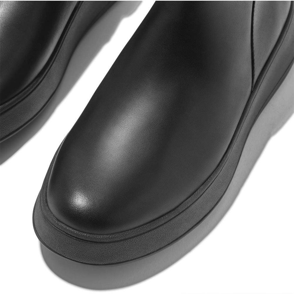 Fitflop STÖVLAR F-Mode Leather Flatform Zip Ankle