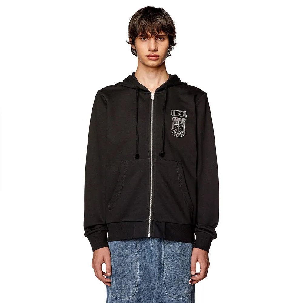 Diesel ロゴ入りフルジップスウェットシャツ Diesel Ginn K10 