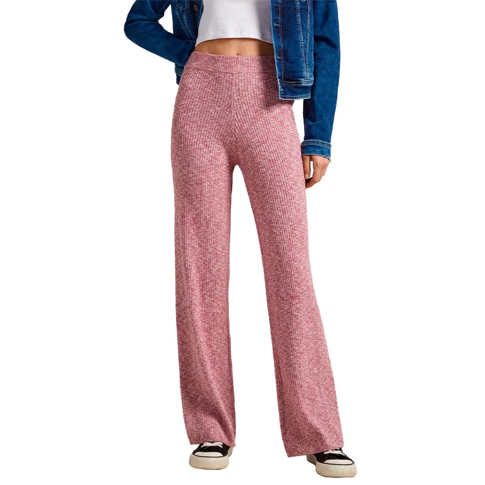 Pepe Jeans Damen Danica Hose - Cotton Melange Hohe Taille Gerade Schnitt