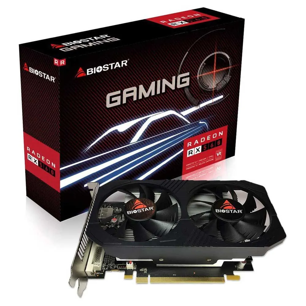 Biostar RX 560 4GB GDDR5 graphic card Golden Techinn