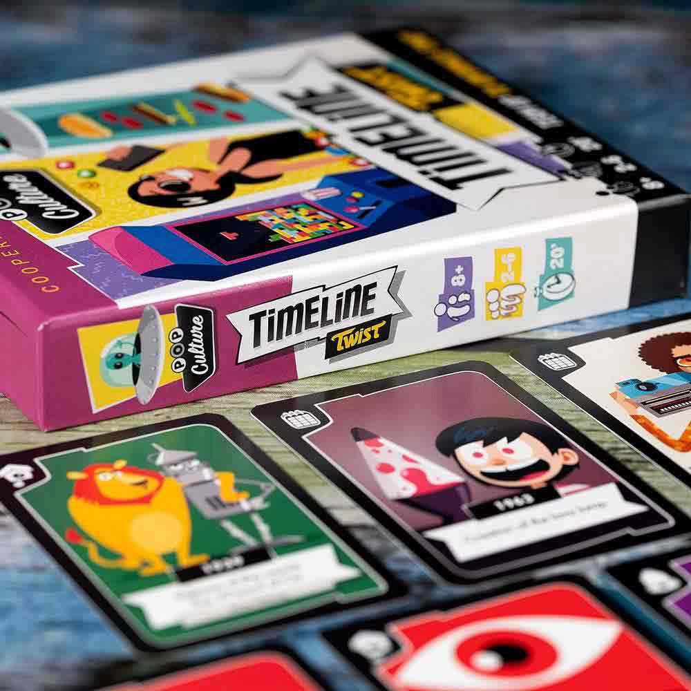 Asmodee Timeline Twist Pop Culture Board Game Clear