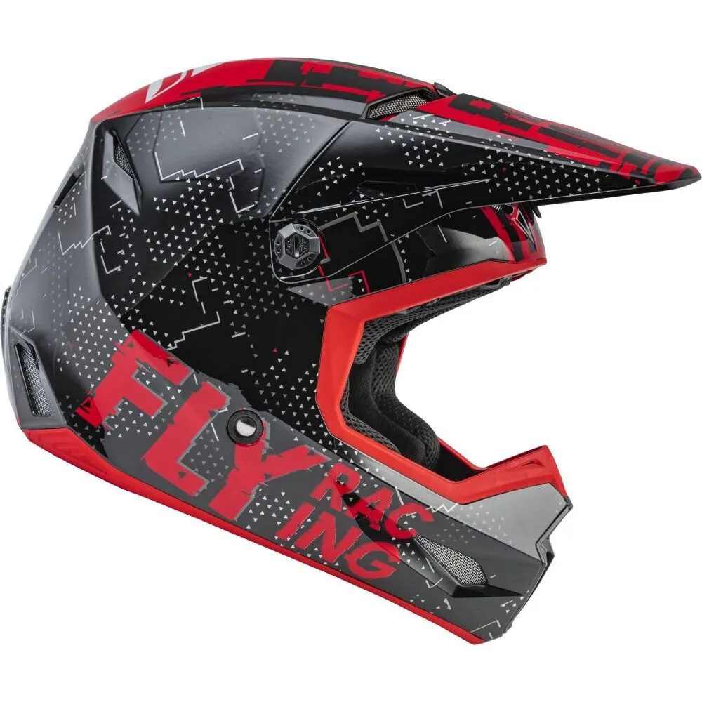 Fly racing Kinetic Scan Motocross Helmet Red | Motardinn