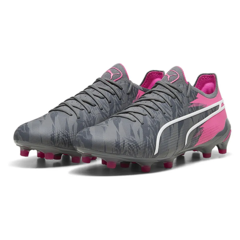 Puma King Ultimate Rush FG/AG football boots Grey | Goalinn