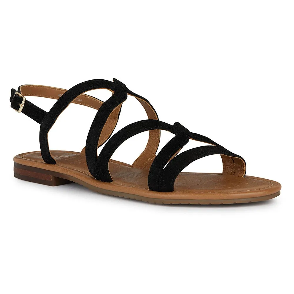 Sandales Geox Femme D Sozy S A - Cuir, Semelle Respirante, Plate Et Confortable