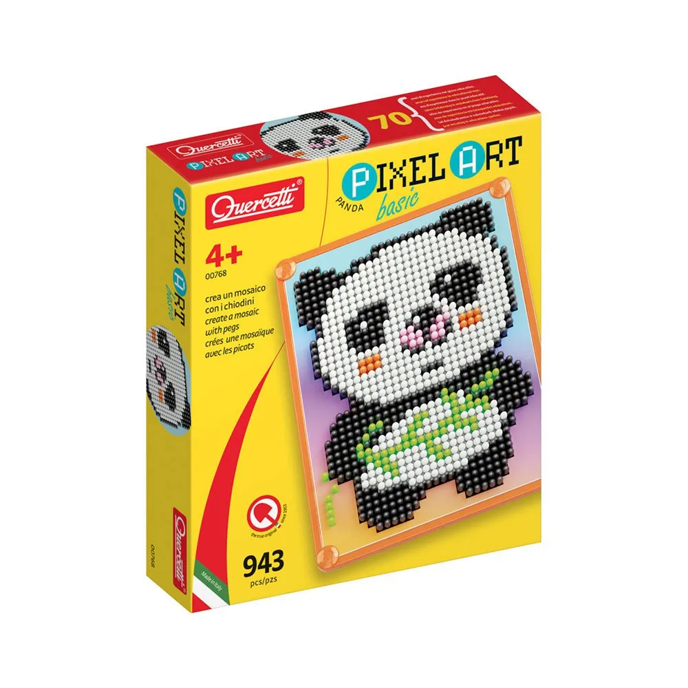 Quercetti Pixel Art Basic Panda 943 Pieces | Kidinn
