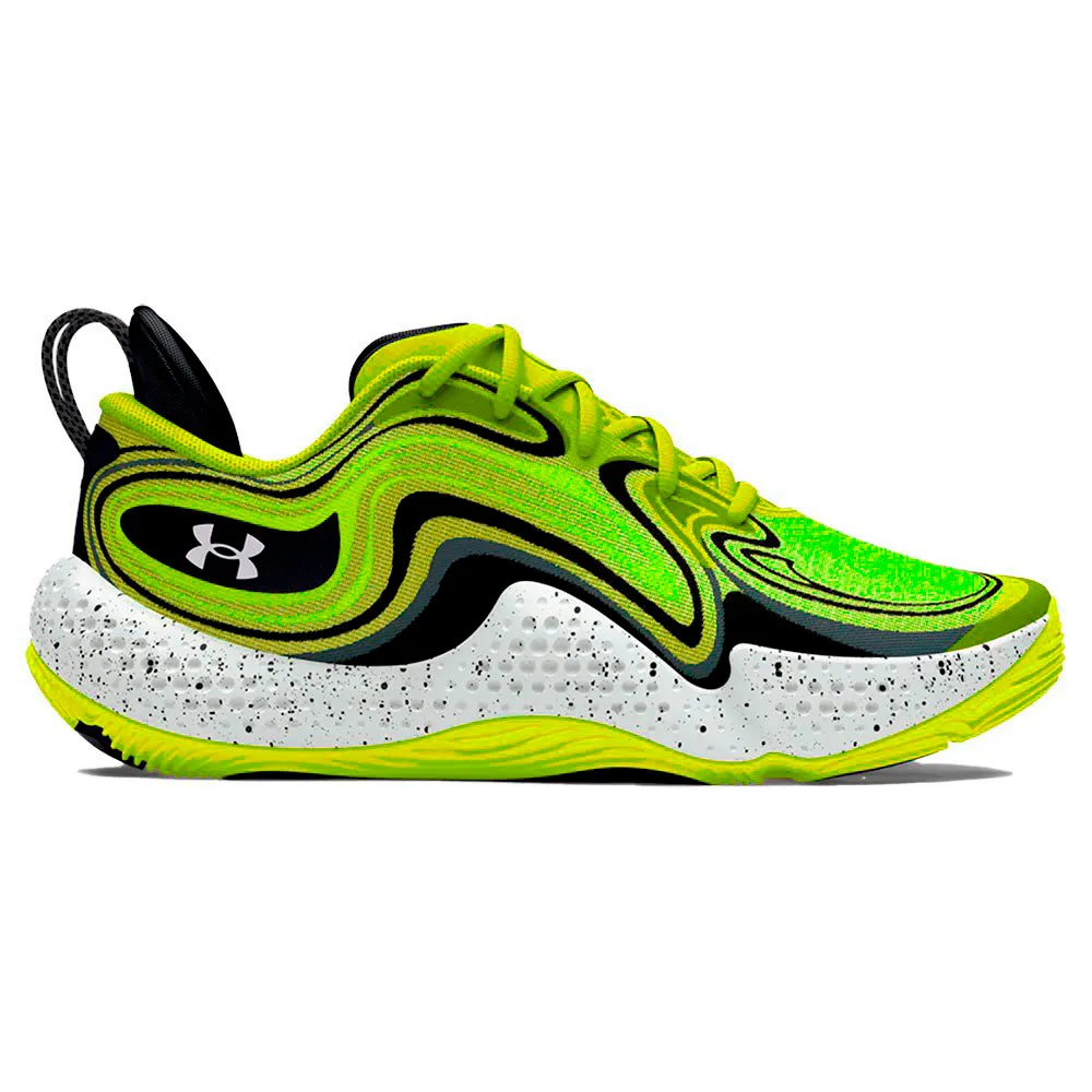 Under armour SPAWN 6 basketball shoes Green | Basketball display picture 1