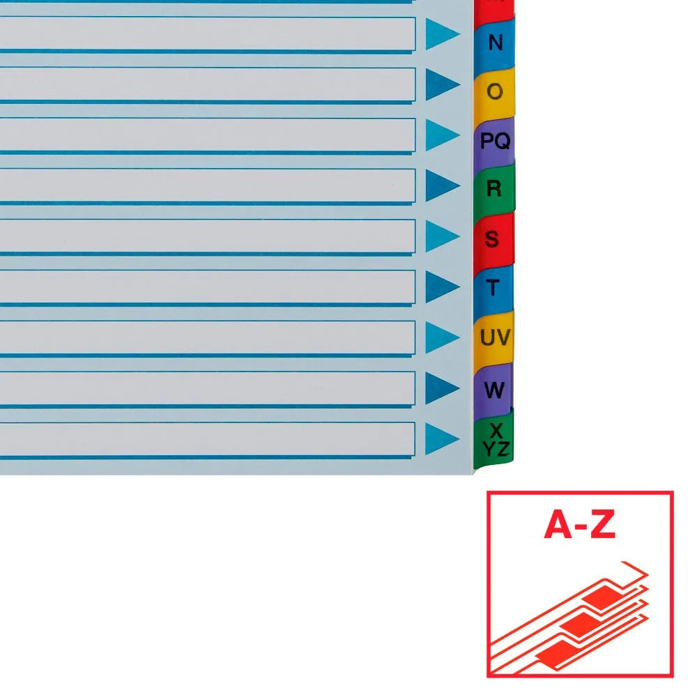 Esselte Multiperforerade A4 A-Ö indexregister
