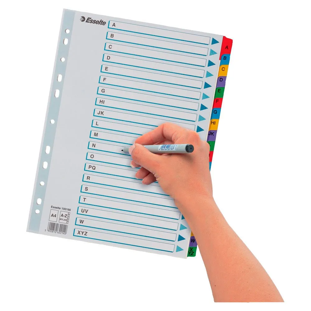 Esselte Multiperforerade A4 A-Ö indexregister
