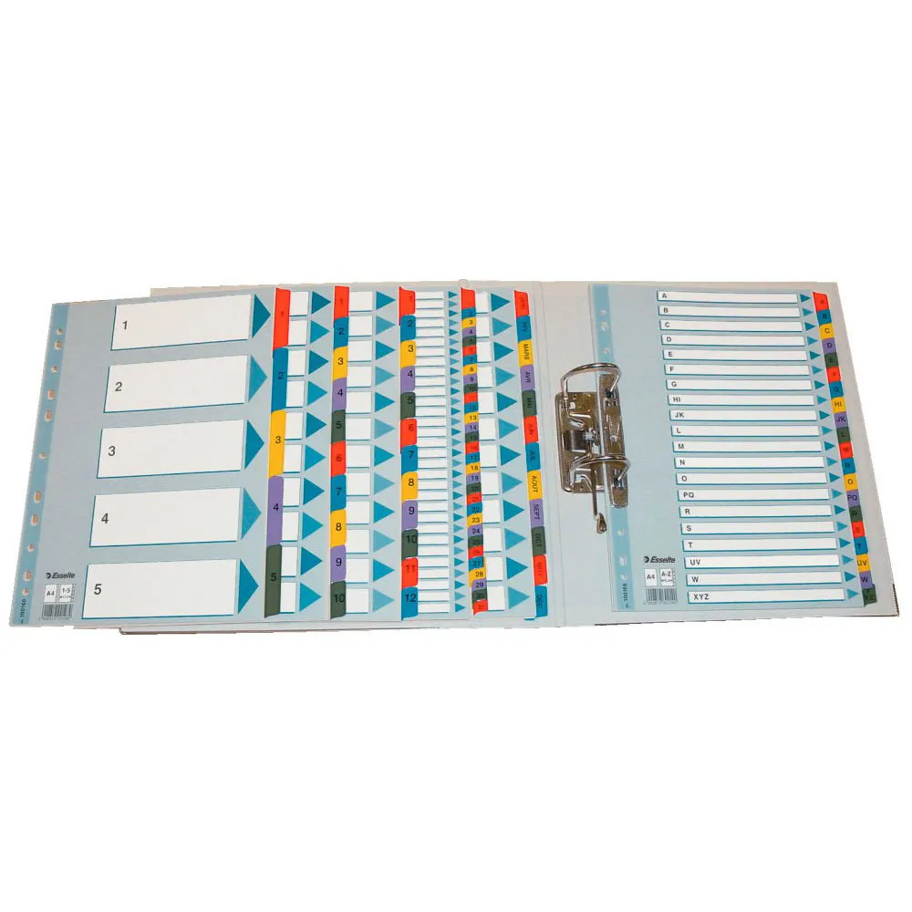 Esselte Multiperforerade A4 A-Ö indexregister