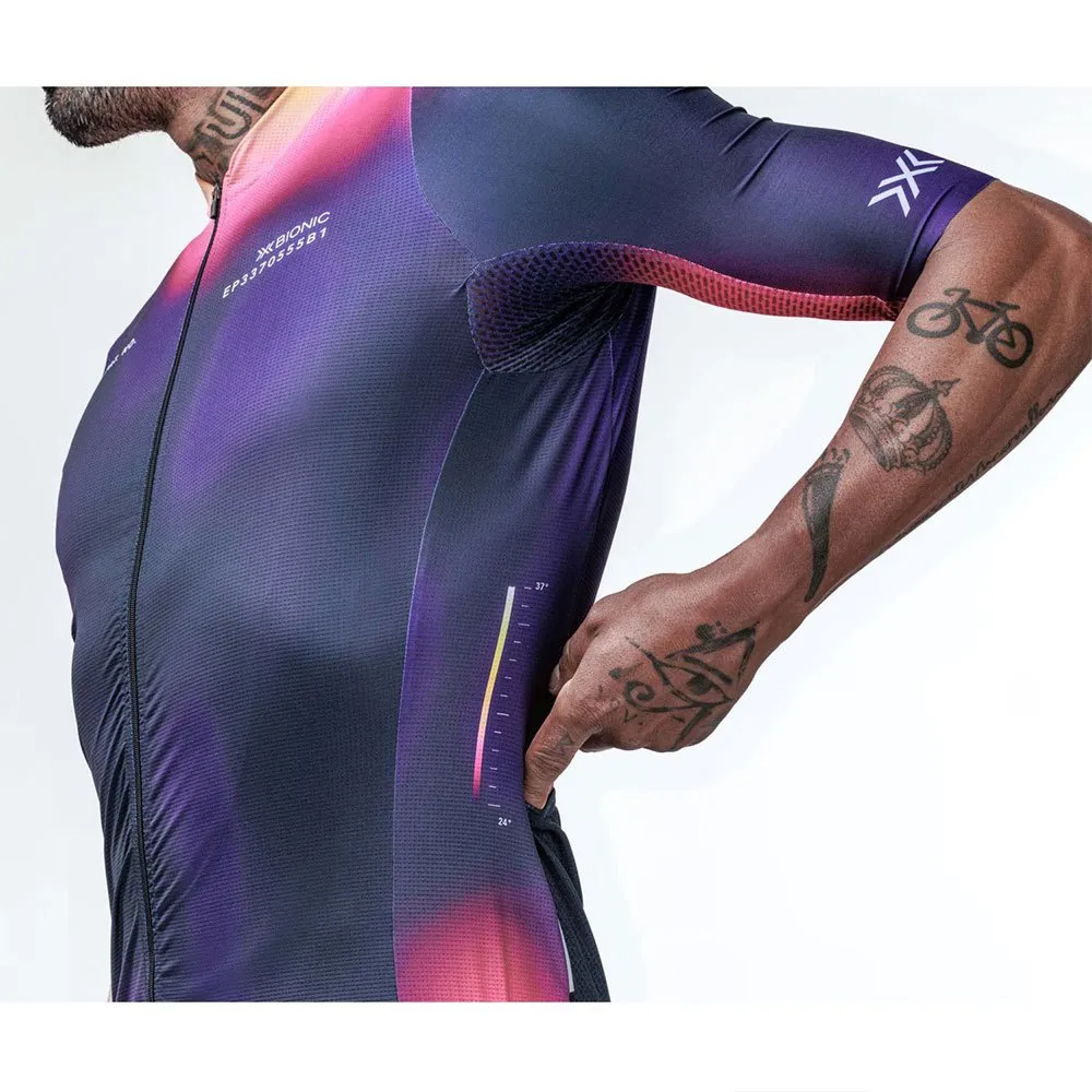 X-BIONIC Corefusion Aero short sleeve jersey, Purple | Bikeinn