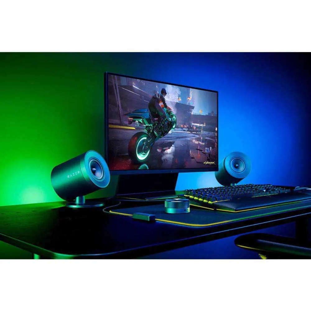 Razer Nommo V2 Pro ゲーミングスピーカー 2.1 PC Gaming Speakers with Wireless Subwoofer - Razer Nommo V2