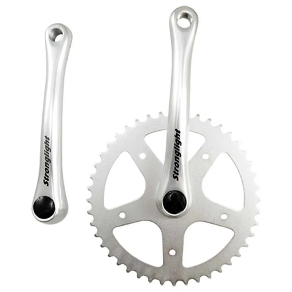 Manivelle Gauche VTT/Route Stronglight - Longueur 170 Mm - Aluminium Argenté