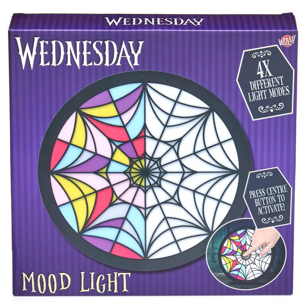 WOW! STUFF Wednesday Window Moodlight - Offizielles Merchandise - Mit Mehreren Lichtmodi - Wednesday Addams Geschenk
