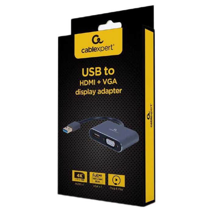 Gembird Adaptador USB HDMI/VGA A-USB3-HDMIVGA-01
