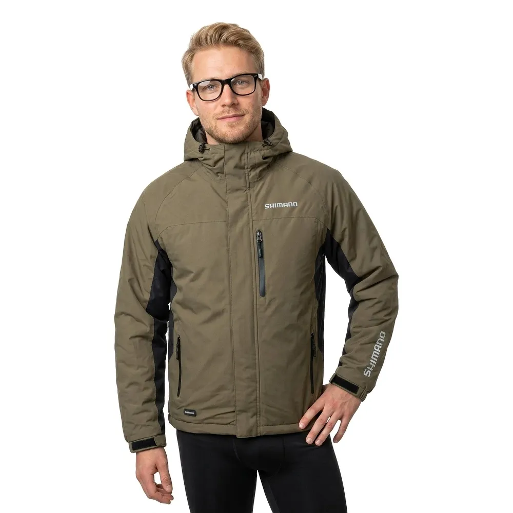 Shimano fishing Logo Padded raincoat Green | Waveinn