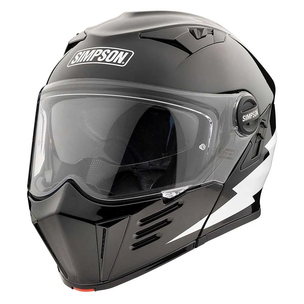 Simpson Darksome modular helmet Black | Motardinn