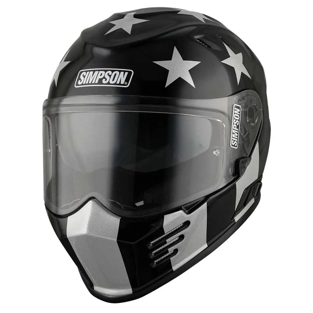 SIMSON VENOM フルフェイスヘルメット Simpson Venom フルフェイスヘルメット 黒 | Motardinn