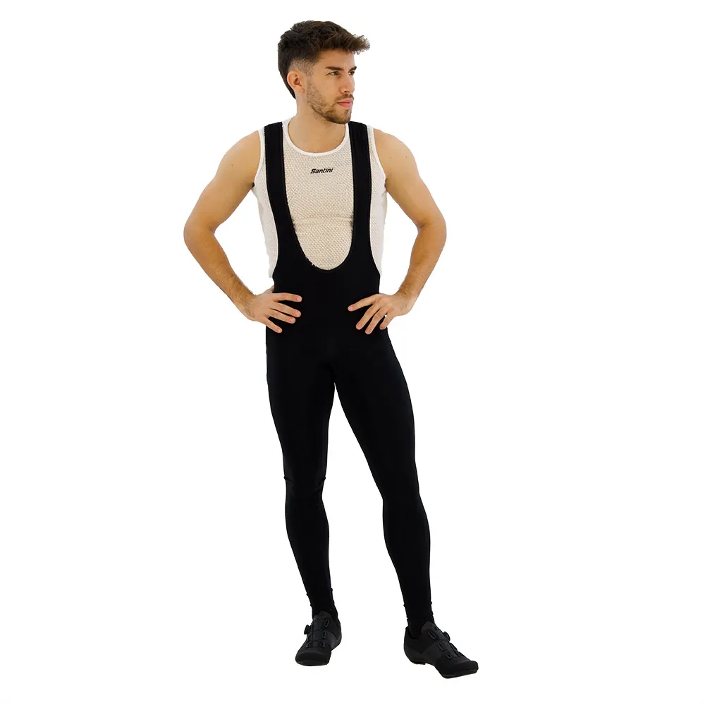 Santini RTR Bib ストラップなしのロングタイツ, 黒 | Bikeinn