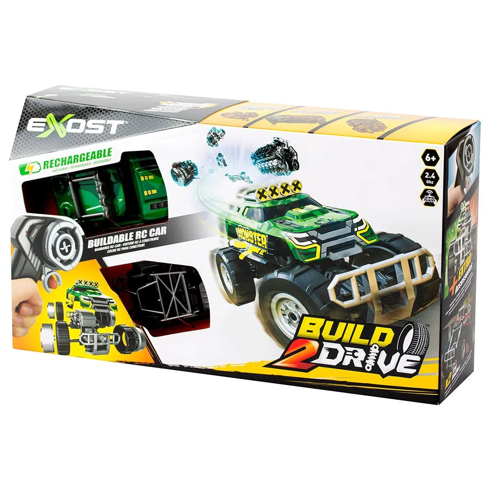 Exost Build 2 Drive Mighty Crawler remote control car Green| Kidinn