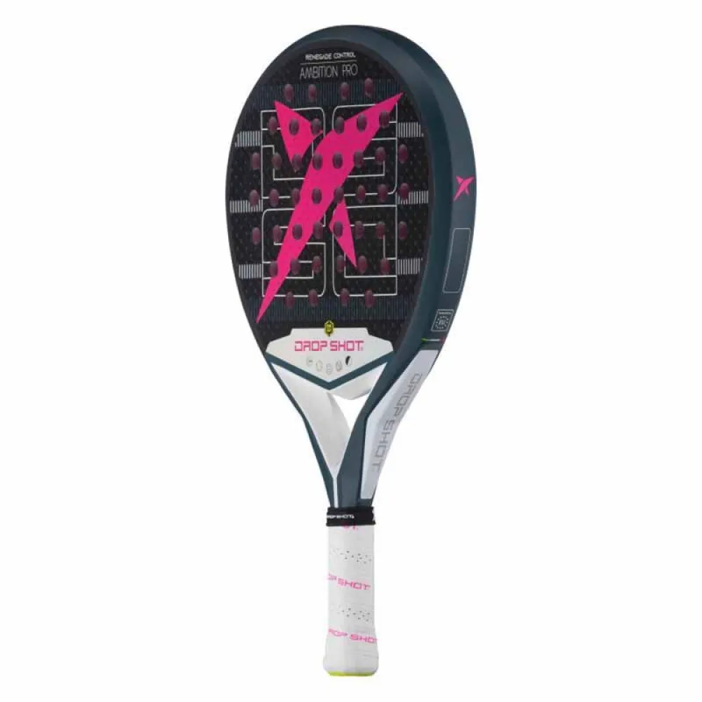 DUNLOP Renegade Soft Padel-Schläger - Rundes Design, Kohlefaser, Weicher EVA-Kern, Für Anfänger