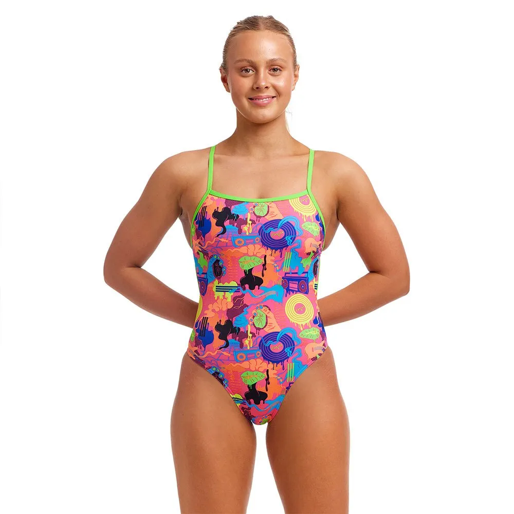 Costume Intero Funkita Single Strength – Tessuto ECO C-INFINITY, Taglio Sportivo, Per Allenamenti In Piscina