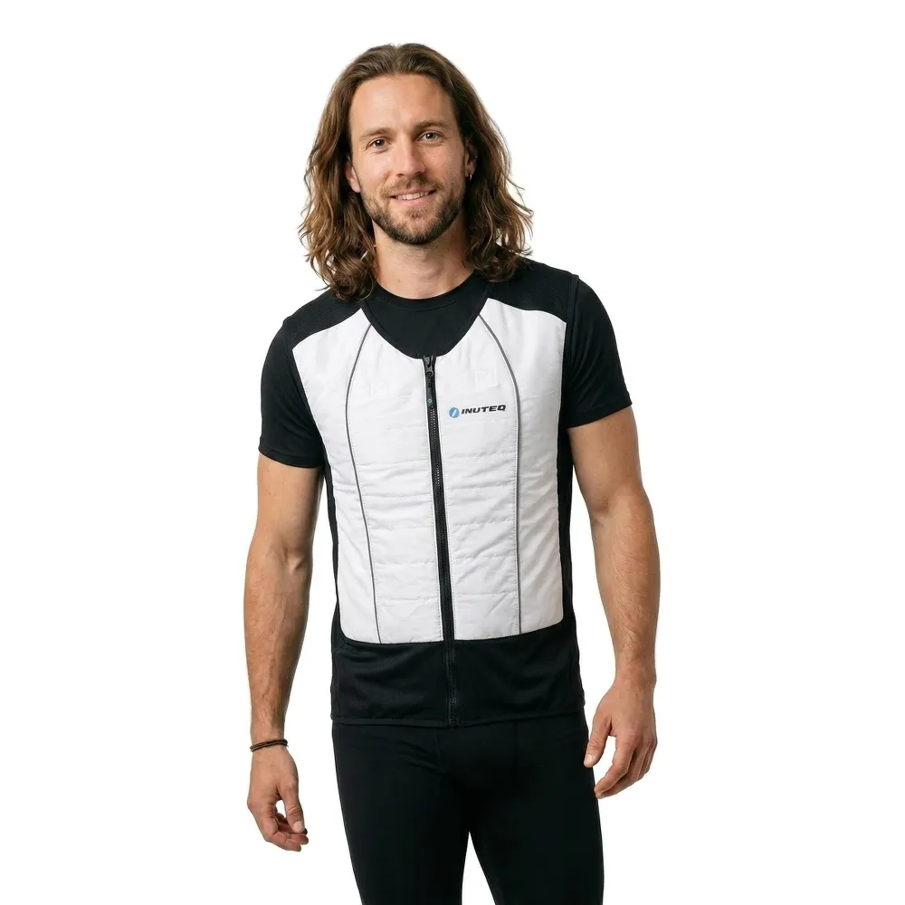 Inuteq Bodycool Hybrid 2-IN-1 Cooling vest White | Runnerinn