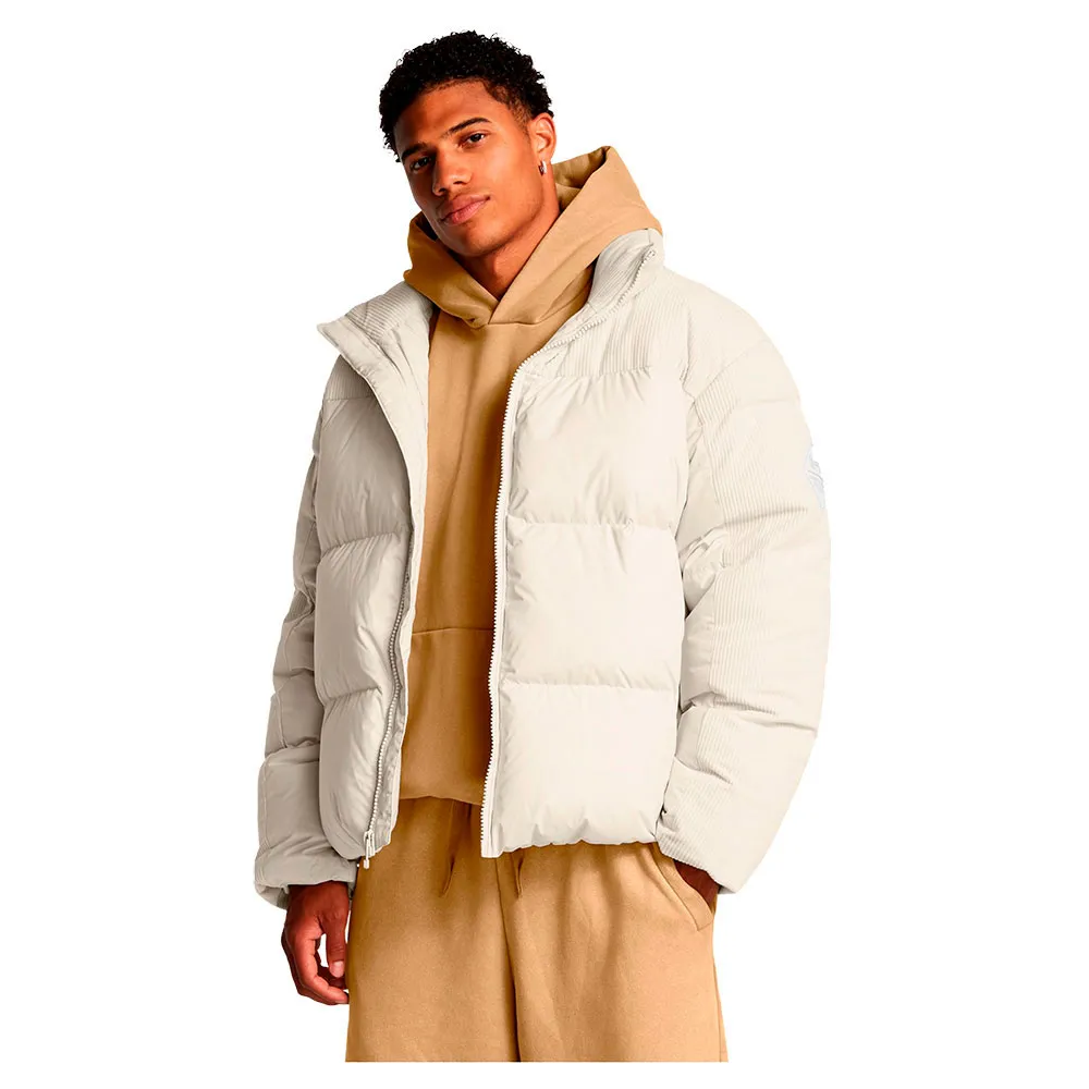 Under armour Limitless Puffer Cord jacket Beige | Runnerinn