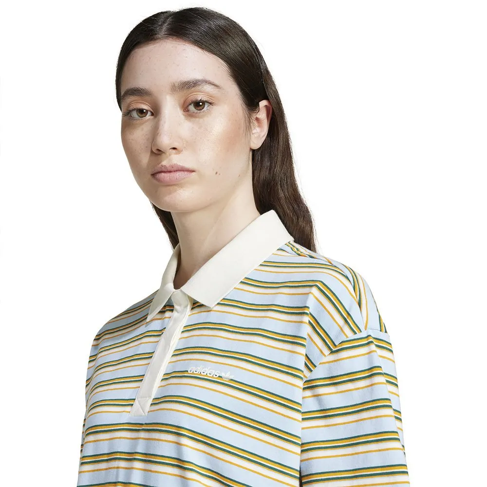 adidas Originals 80s Oversized Stripe short sleeve polo Multicolor