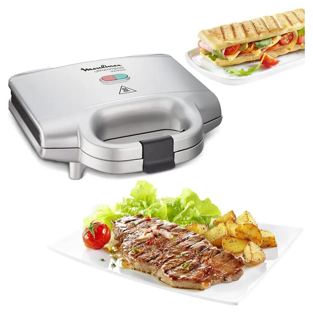 MOULINEX Sandwich Maker | Ultracompact Sandwich Maker | Non Stick Plates | White | 700 W | 2 Years Warranty | SM154042 : Buy Online at Best Price in KSA - Souq is now MOULINEX Sandwich Maker | Ultracompact Sandwich Maker | Non Stick Plates | White | 700 W | 2 Years Warranty | SM154042 : Buy Online at Best Price in KSA - Souq is now