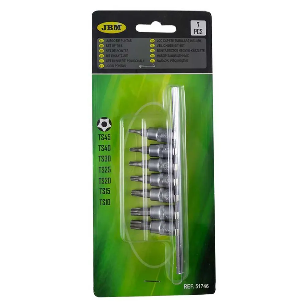 Ts 60 Bit JBM TS 5-sided unviolable bit set Silver | Bricoinn