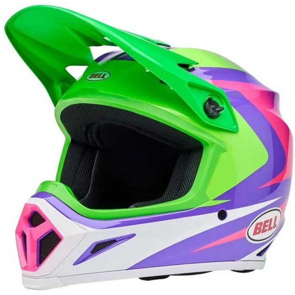 Bell moto MX-9 Mips Jackal off-road helmet Green | Motardinn