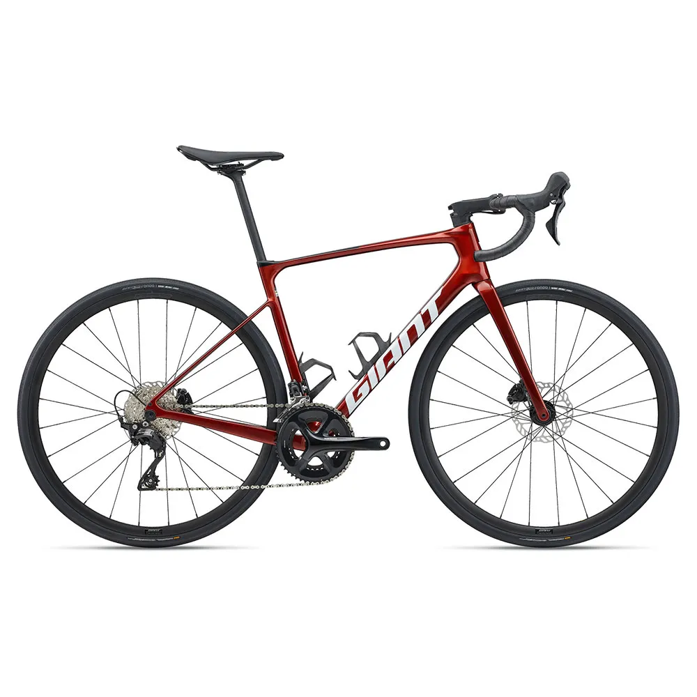 Giant Defy Advanced 2 105 2025 ロードバイク, 赤 | Bikeinn