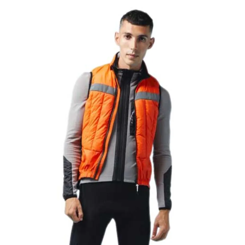 【美品】ジレcafe du cycliste maya カフェドシクリステ　マヤ Café du cycliste Maya ジレ, オレンジ | Bikeinn