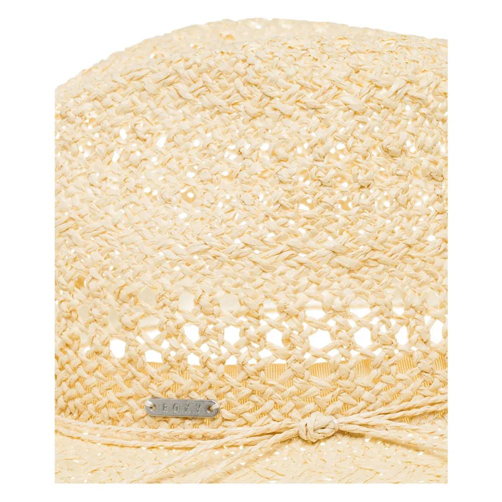 Chapeau De Paille Roxy - Taille 58 - Camel - Style Bob - Femme - Neuf Sans étiquette