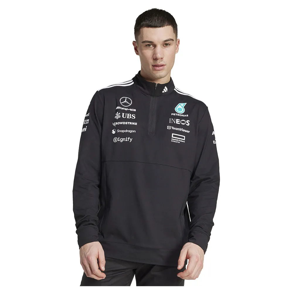 adidas Mercedes AMG Petronas F1 Team half zip sweatshirt Black
