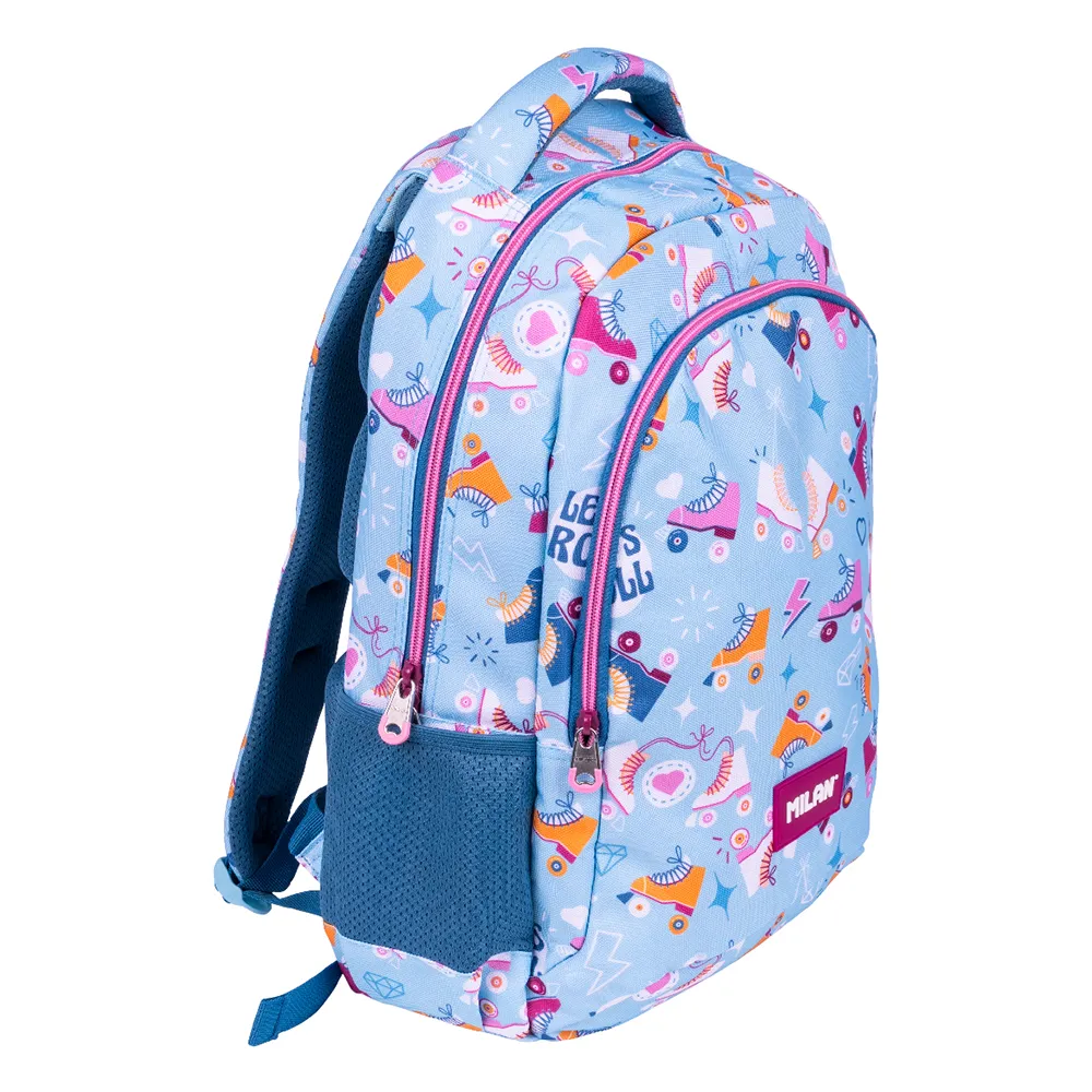 MILAN Mochila Escolar con Ruedas Zipped Special Series 21L