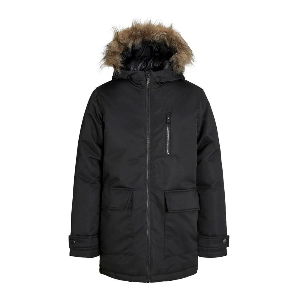 Jack \u0026 jones Parka Charlie Detachable Preto | Dressinn, image size:1000x1000
