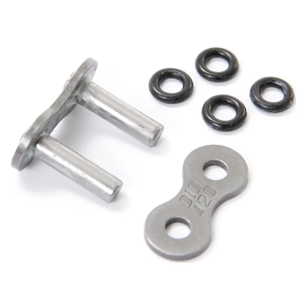 Did 420V Solid Rivet chain link Silver | Motardinn