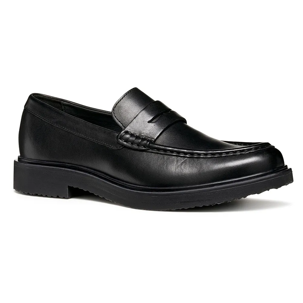 Geox Black Leather Men\'s Loafers size 40 Geox - Black Leather Respira Driving Loafers Shoes - Men main image 3